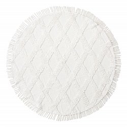 Runde tæpper - Pamplona Natural Cotton Shaggy (offwhite)