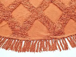 Runde tæpper - Pamplona Natural Cotton Shaggy (terracotta)