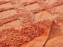 Runde tæpper - Pamplona Natural Cotton Shaggy (terracotta)