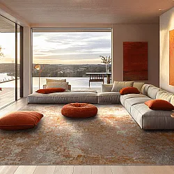 Wilton-tæppe - Pavoa (orange)