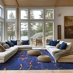 Wilton-tæppe - Peralta (blå)