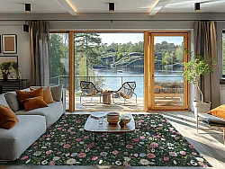 Wilton-tæppe - Polly (lyserød/multi)