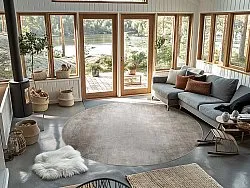 Rundt tæppe - Riano (grå)