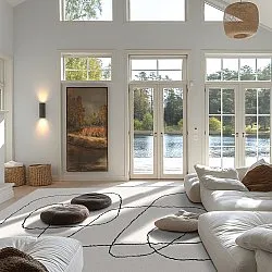 Wilton-tæppe - Rosetta (grå)