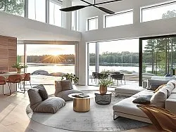 Rundt tæppe - Rosia (grå)