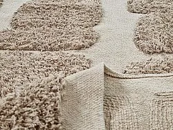 Ryatæpper - Salem Natural Cotton Shaggy (taupe)