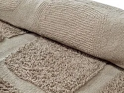 Ryatæpper - Salem Natural Cotton Shaggy (taupe)