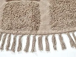 Runde tæpper - Salem Natural Cotton Shaggy (taupe)