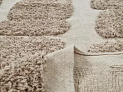 Runde tæpper - Salem Natural Cotton Shaggy (taupe)