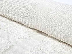 Runde tæpper - Salem Natural Cotton Shaggy (offwhite)