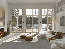 Wilton-tæppe - Santi (beige/hvid)