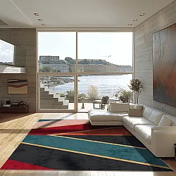 Wilton-tæppe - Sanya (rød/multi)