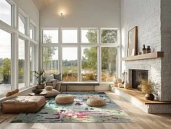 Wilton-tæppe - Satriano Blur (grå/multi)