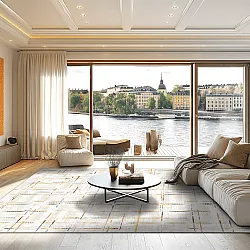 Wilton-tæppe - Selcuk (beige)