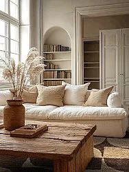 Ryatæpper - Siberia Natural Cotton Shaggy (beige/brun)