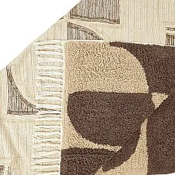 Ryatæpper - Siberia Natural Cotton Shaggy (beige/brun)