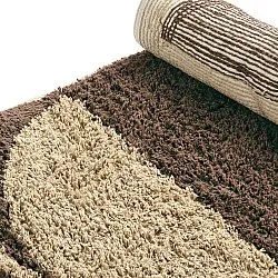 Ryatæpper - Siberia Natural Cotton Shaggy (beige/brun)