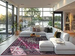 Wilton-tæppe - Siliana (lyserød)