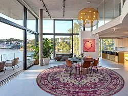 Rundt tæppe - Siliana (lyserød)