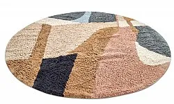 Runde tæpper - Sion Natural Cotton Shaggy (multi)