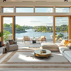 Wilton-tæppe - Soros (beige/hvid)