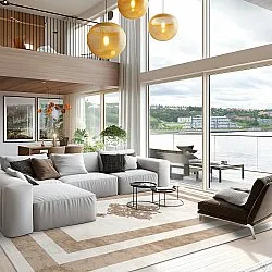 Wilton-tæppe - Soros (beige/hvid)