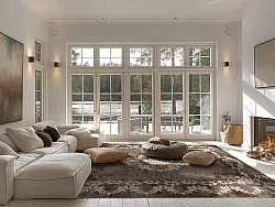 Wilton-tæppe - Taknis (brun)