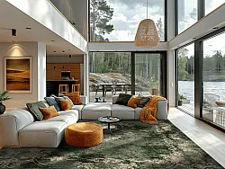 Wilton-tæppe - Taknis (grøn)