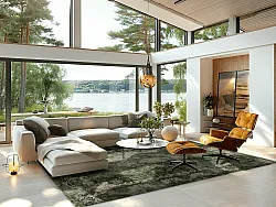 Wilton-tæppe - Taknis (grøn)