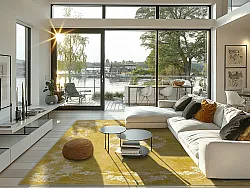 Wilton-tæppe - Taknis (gul)