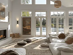 Wilton-tæppe - Taknis (lys beige)