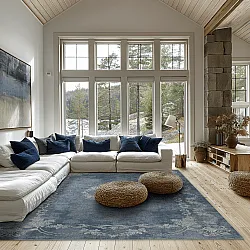 Wilton-tæppe - Taknis (lyseblå)