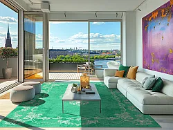 Wilton-tæppe - Taknis (mint)