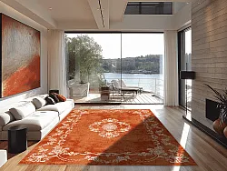 Wilton-tæppe - Taknis (terracotta)