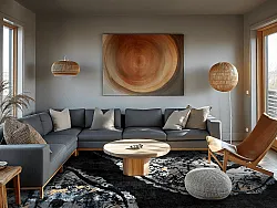 Wilton-tæppe - Tamsim (sort/multi)