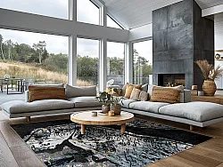 Wilton-tæppe - Tamsim (sort/multi)