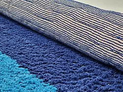 Ryatæpper - Taro Natural Cotton Shaggy (blå)