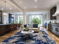 Wilton-tæppe - Temima (blå)