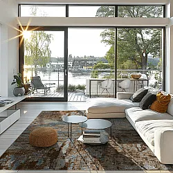 Wilton-tæppe - Tizzano (blå/multi)