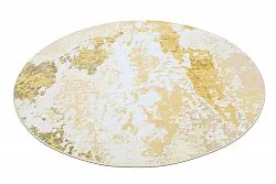 Rundt tæppe - Travale (gul)