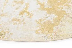 Rundt tæppe - Travale (gul)