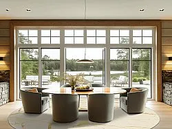 Rundt tæppe - Vieste (beige/guld)