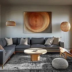 Wilton-tæppe - Violetta (grå)