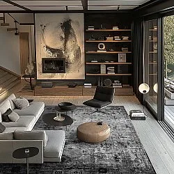 Wilton-tæppe - Violetta (grå)