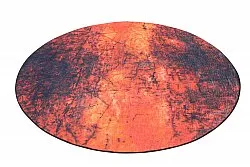 Rundt tæppe - Wells (orange)