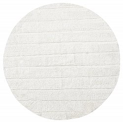Runde tæpper - Willow Natural Cotton Shaggy (offwhite)