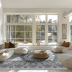 Wilton-tæppe - Yelda (hvid/multi)