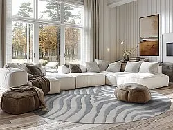 Rundt tæppe - Zebra