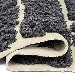 Ryatæpper - Zola Natural Cotton Shaggy (mørkegrå)