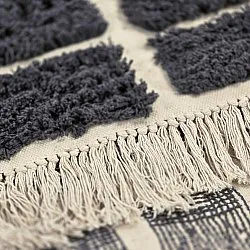 Ryatæpper - Zola Natural Cotton Shaggy (mørkegrå)